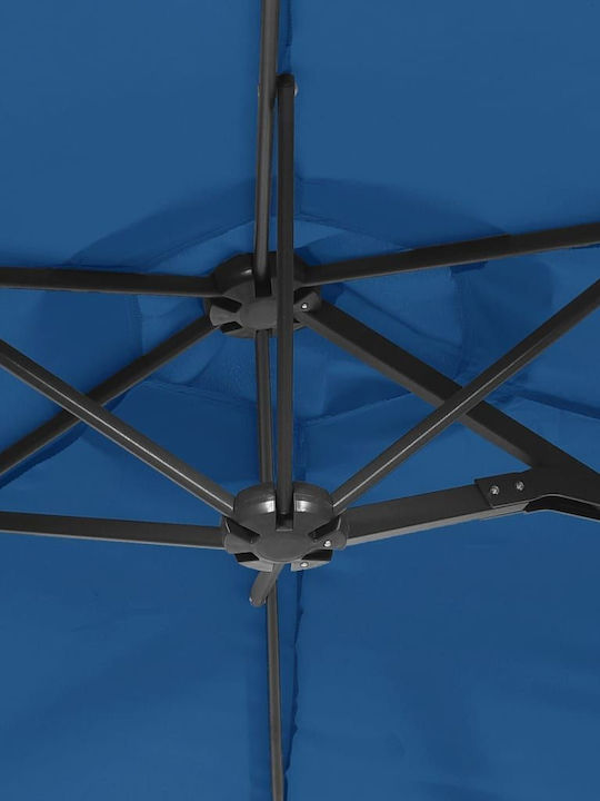 Umbrelă Rotundă Metalică Albastră Φ3.16xÎ2.4m