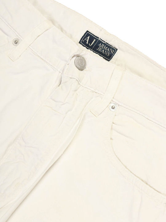 Armani Jeans Men's Trousers in Regular Fit White