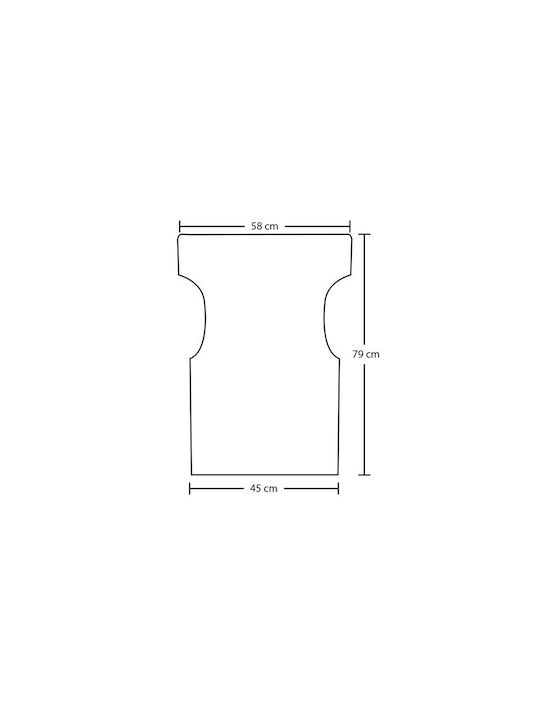 Zita Plus Wasserdicht Regiestuhlbezug Torino Blau 58x79cm.