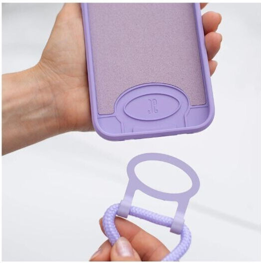 Just Elegance Back Cover Silicone Purple (iPhone 12 Pro Max)