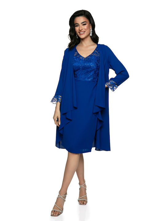 RichgirlBoudoir Καλοκαιρινό Midi Φόρεμα Μπλε