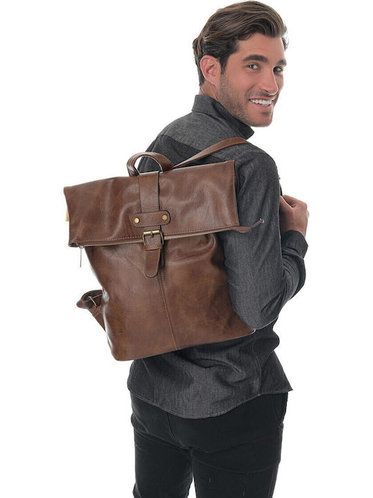 V-store Backpack Καφέ