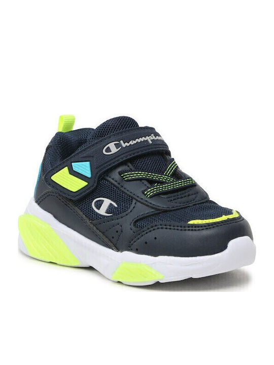 Wave Παιδικά Sneakers με Σκρατς Navy Μπλε