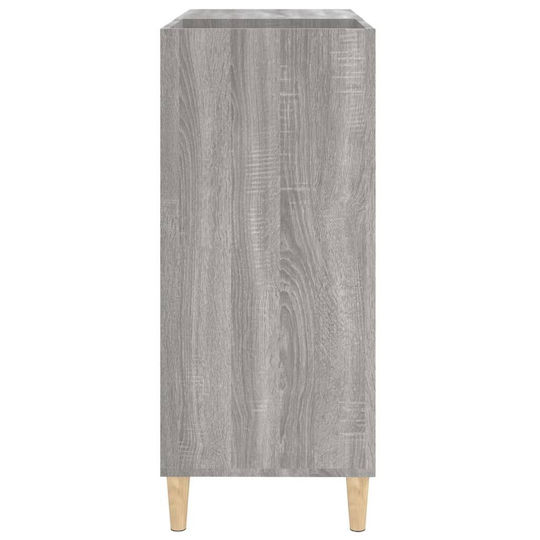 vidaXL Έπιπλο Hi-Fi με 3 Ράφια Γκρι 38x84.5x89cm