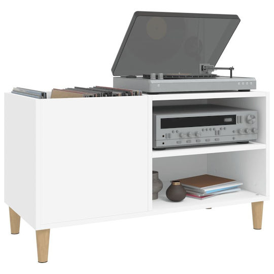 vidaXL Έπιπλο Hi-Fi με 2 Ράφια Λευκό 38x84.5x48cm