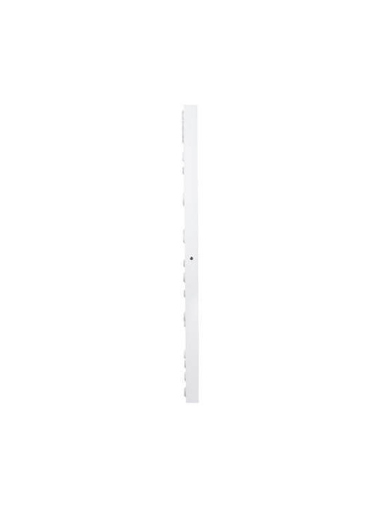 GloboStar Wandspiegel Ganzkörper mit Weiß Hölzernes Rahmen & LED Beleuchtung 160x80cm 1Stück