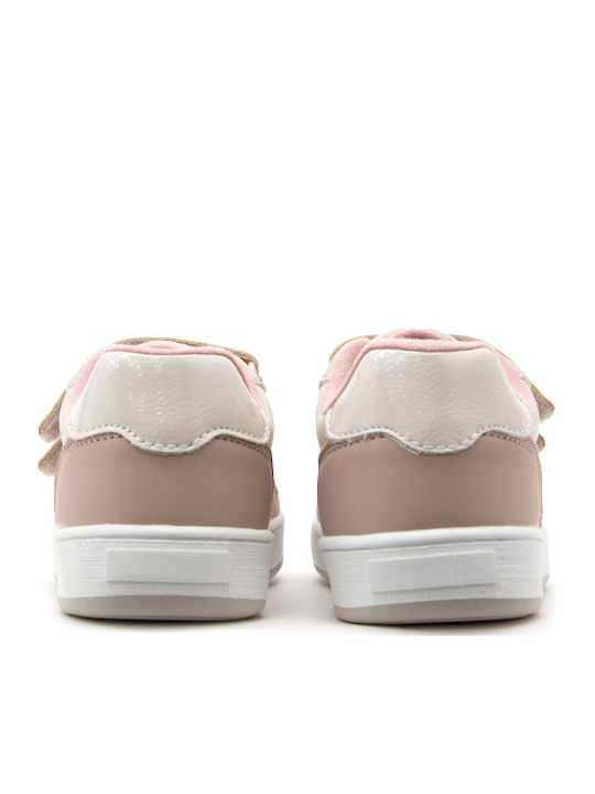 Kids Sneakers with Scratch Beige