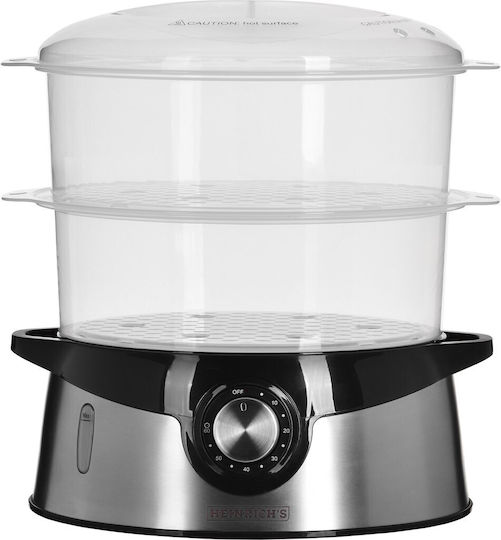 Heinrich's HDA 8501 Food Steamer with 3 Steaming Decks 9lt