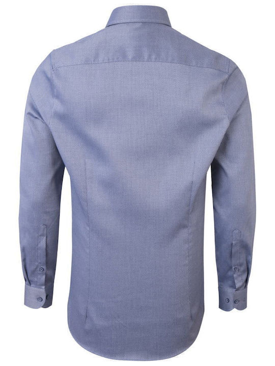 Olymp Men's Shirt Long Sleeve Cotton Blue