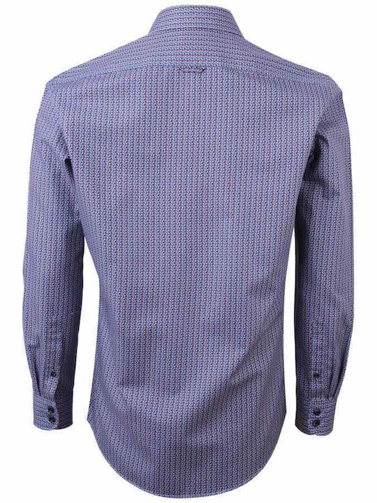 Olymp Men's Shirt Long Sleeve Cotton Blue