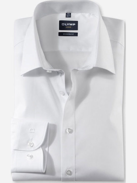 Luxor Long-sleeved Cotton Shirt White