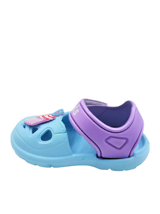 Children's Beach Shoes Light Blue Cupcake