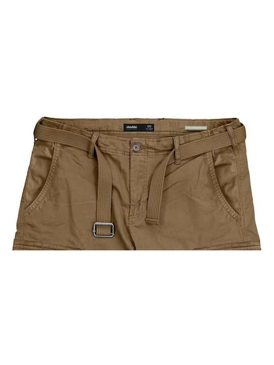 Double Herrenshorts Cargo Beige