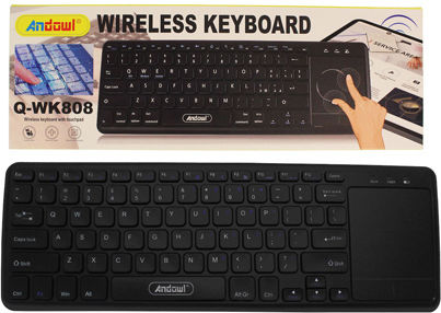 Andowl Q-WK808 Ασύρματο Πληκτρολόγιο με Touchpad Αγγλικό US
