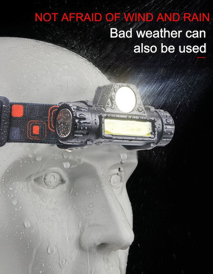 Презареждащ се Челник LED IPX4 с Максимална Яркост 1200лм 2бр Черен