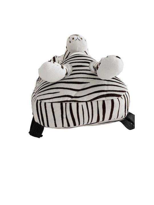 Queen Mother White Tiger School Backpack for Elementary White