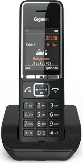 Gigaset Comfort 550 Ασύρματο Τηλέφωνο με Ελληνικό Μενού Black/Chrome