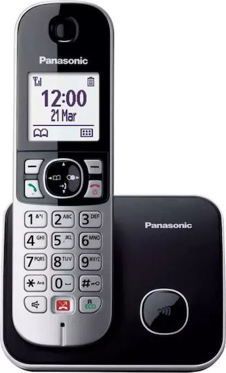 Panasonic KX-TG6851 Cordless Phone with Greek Menu Metallic Grey