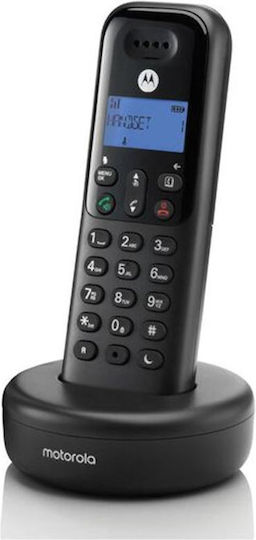 Motorola T501+ Cordless Phone with Greek Menu Black