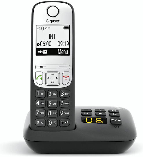 Gigaset A690A Cordless Phone Trio with Greek Menu Black