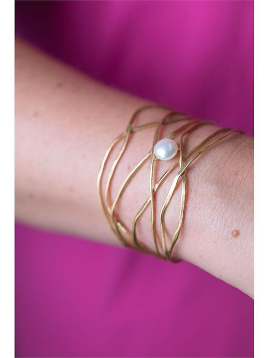Paraxenies Women's Silver Handcuff Bracelet
