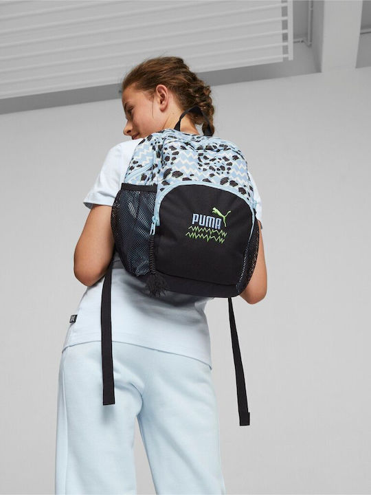 PUMA Mixmatch Σχολική Τσάντα Πλάτης Γυμνασίου - Λυκείου Γαλάζια με Θήκη για Παγούρι