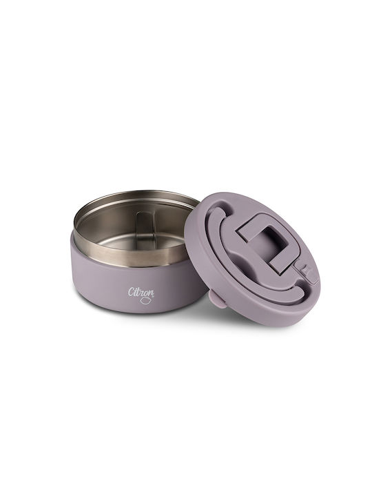 Citron Plastic Lunch Box Purple 400ml
