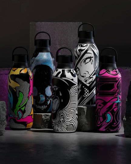 Chilly's Series 2 Studio Thermosflasche Rostfreier Stahl BPA-frei 500ml Magenta Madness