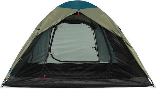 OZtrail Tasman 3V Camping Tent Igloo Blue with Double Cloth 3 Seasons for 3 People 305x205x125cm