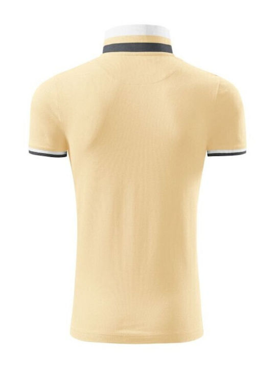 Malfini Ανδρικό Διαφημιστικό T-shirt Κοντομάνικο σε Μπεζ Χρώμα