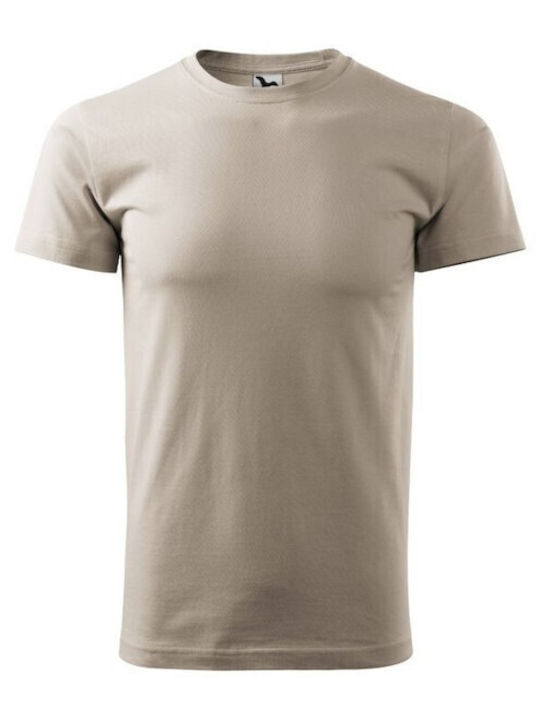 Malfini Ανδρικό Διαφημιστικό T-shirt Κοντομάνικο σε Καφέ Χρώμα