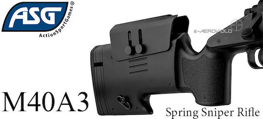 Asg Air Gun Airsoft McMillan M40A3 Black 6mm