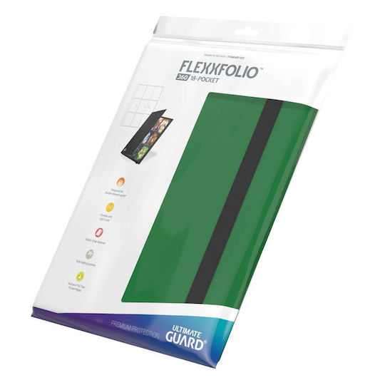 Ultimate Guard Legătură Flexxfolio 9-Buzunare Dimensiune Standard Verde