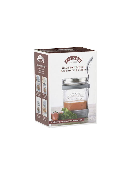 Glass Lunch Box Transparent 350ml