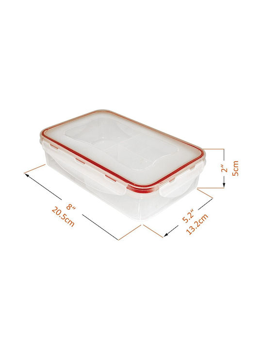 A2S Cutie pentru Mâncare Plastic Roșu 3buc