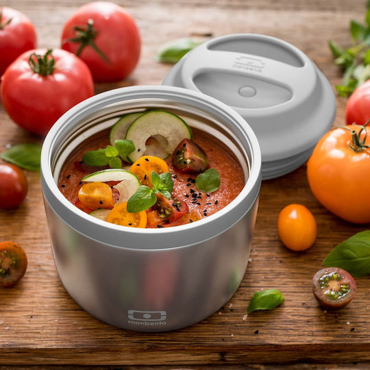 Monbento Δοχείο Φαγητού Ασημί 550ml