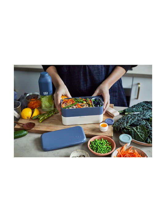 Monbento Кутия за обяд Пластмаса Син 1000мл 1бр