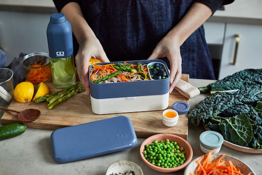 Monbento Δοχείο Φαγητού Πλαστικό Μπλε 1lt
