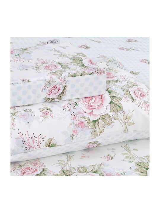 Lino Home Aliso Κουβερλί Μονό Βαμβακερό White 160x240cm