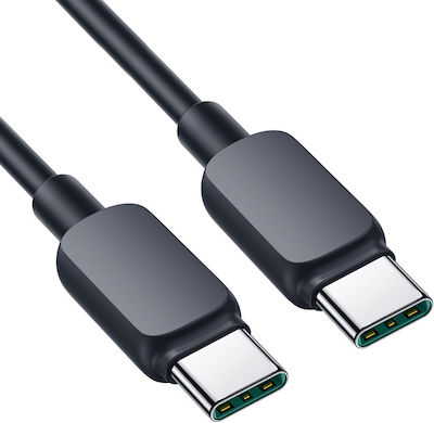 Joyroom USB 2.0 Cable USB-C male - USB-C male 100W Μαύρο 1.2m (S-CC100A14)