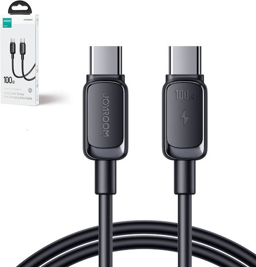 Joyroom S-CC100A14 USB 2.0 USB-C Male To USB-C 100W PD Cable Black 1.2m