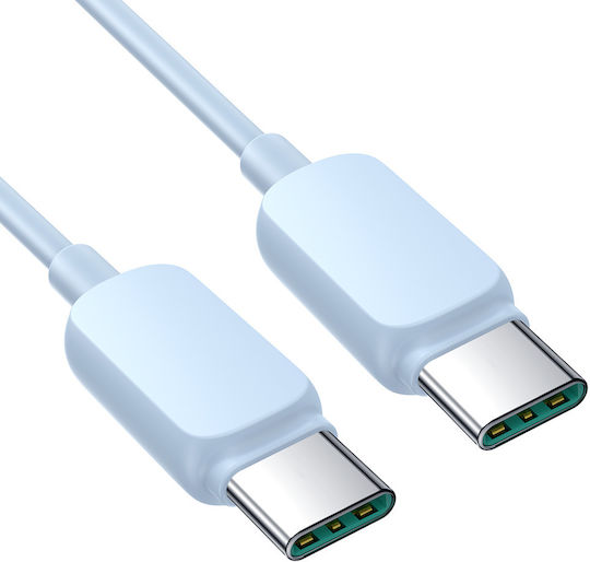 Joyroom S-CC100A14 USB 2.0 Cable USB-C Male - USB-C 100W PD Blue 1.2m