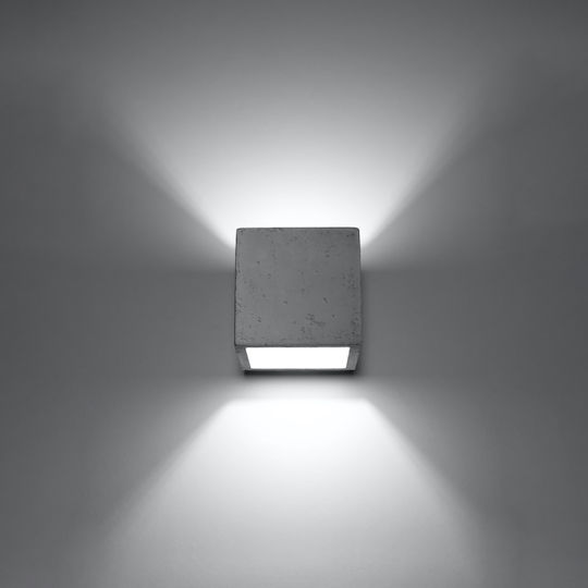 Sollux Quad Modern Lamp Wall with Socket G9 Gray 13x13x13cm