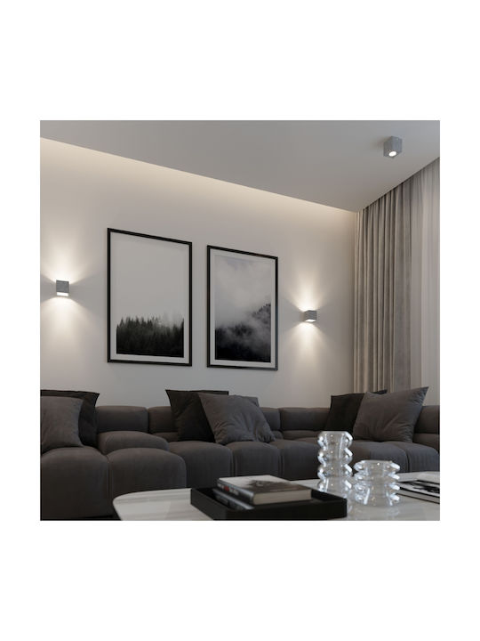 Sollux Quad Modern Lumină de Perete cu Soclu G9 Gri 13x13x13cm