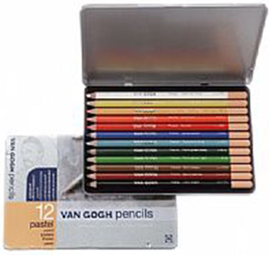 Royal Talens Van Gogh Pastel Комплект цветни моливи в кутия 24бр Пакет от 1 опаковки