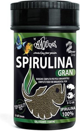 Haquoss Fischfutter für Fische mit Spirulina 100ml 46g