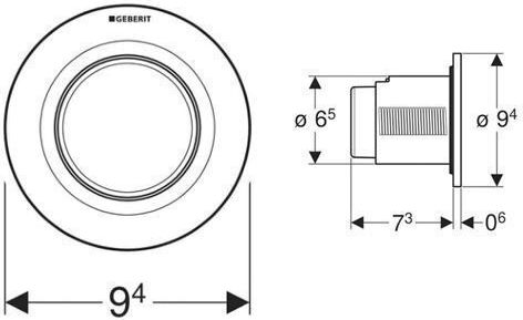 Geberit 01 Flush Plate Single Flush