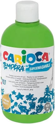 Carioca Tempera Tempera Farben Light Green in Flasche 500ml 1Stück KO027.13