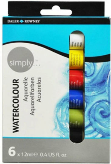 Daler Rowney Tempera Paints Multicolour in Tube 12ml 6pcs