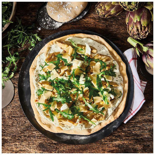 De Buyer Baking Plate Pizza with Aluminum Flat Surface 28x28cm